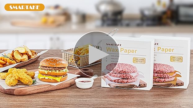 Amazon.com: SMARTAKE 6 x 6 Inches Wax Paper for Food, 1000